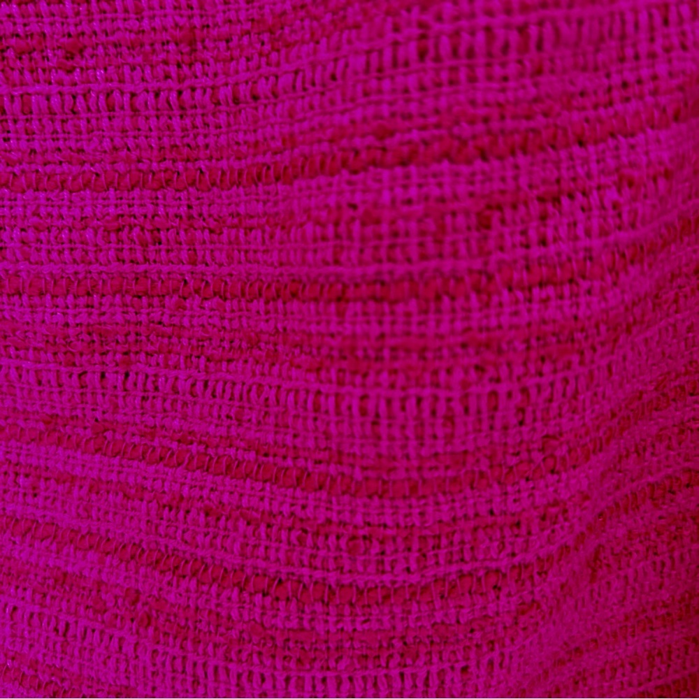 Trina Turk Tweed Mini Skirt Textured Size 4 Lined 90s Y2K Office Workwear Office - Picture 6 of 12